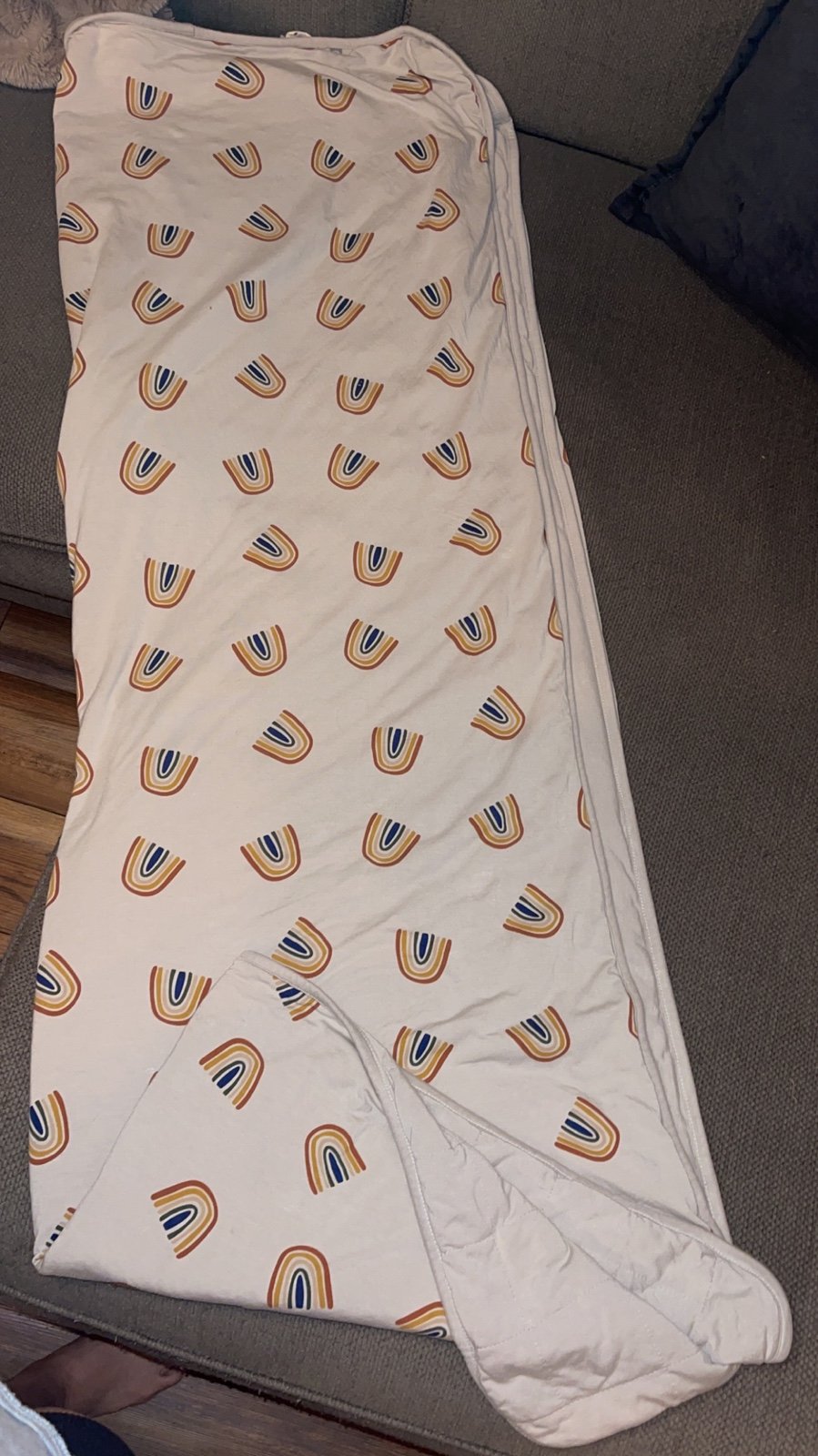 Kyte Baby rainbow blanket toddler