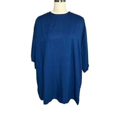 Acne Studios Blue Mini Tunic T-Shirt Dress | Size S