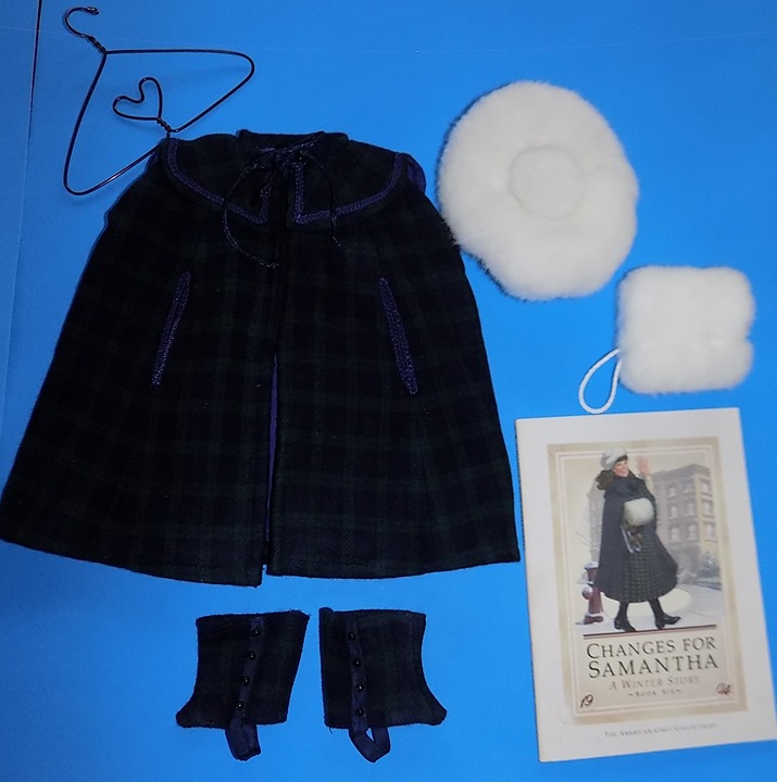 1990 Samantha Winter Tartan Black Watch Cape Pleasant Company American Girl Doll