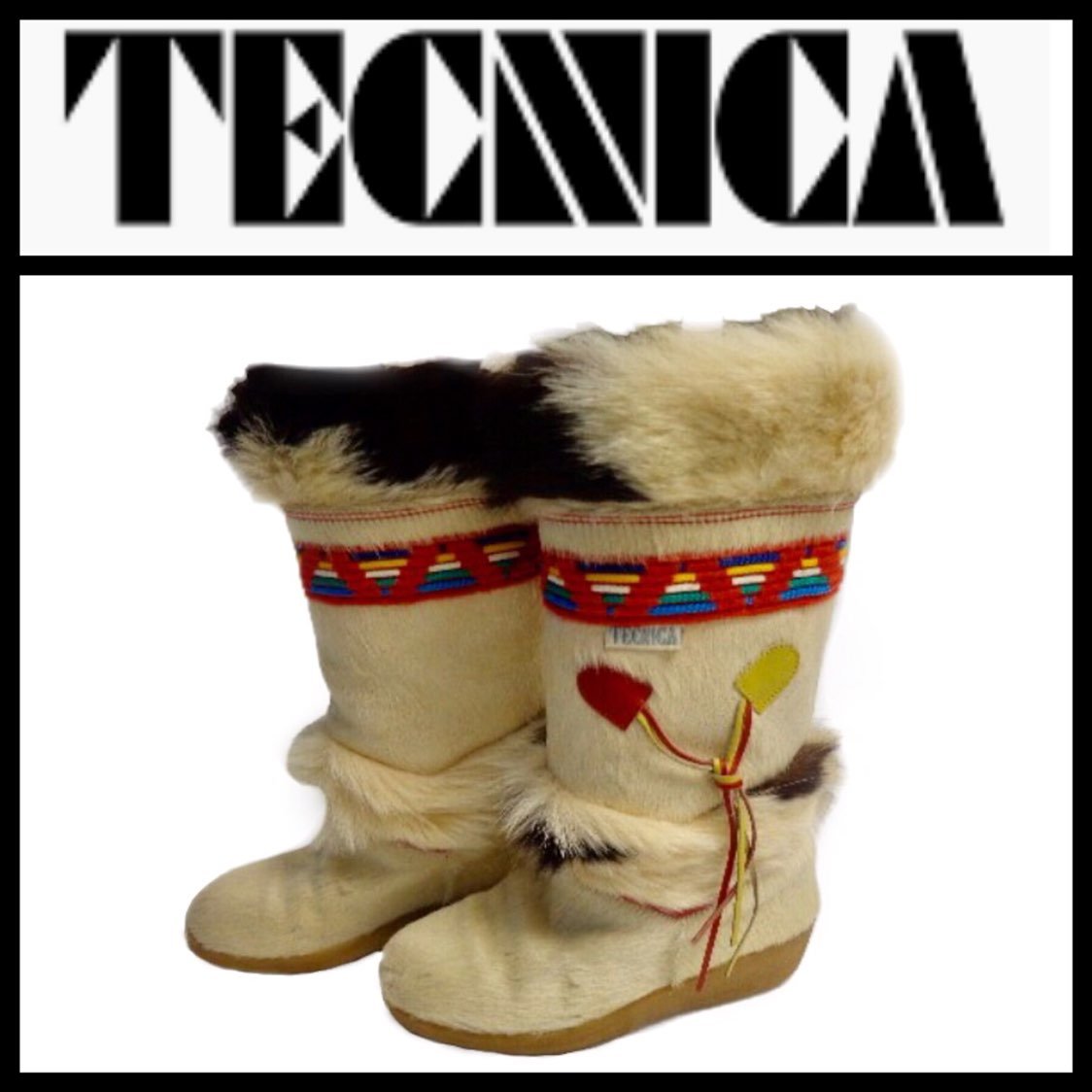 Tecnica Apres Ski Fur Boots Sz 36/ 5.5