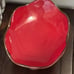 Southern Living at Home Red Cinnabar Footed Server / Pedestal Fruit Bowl