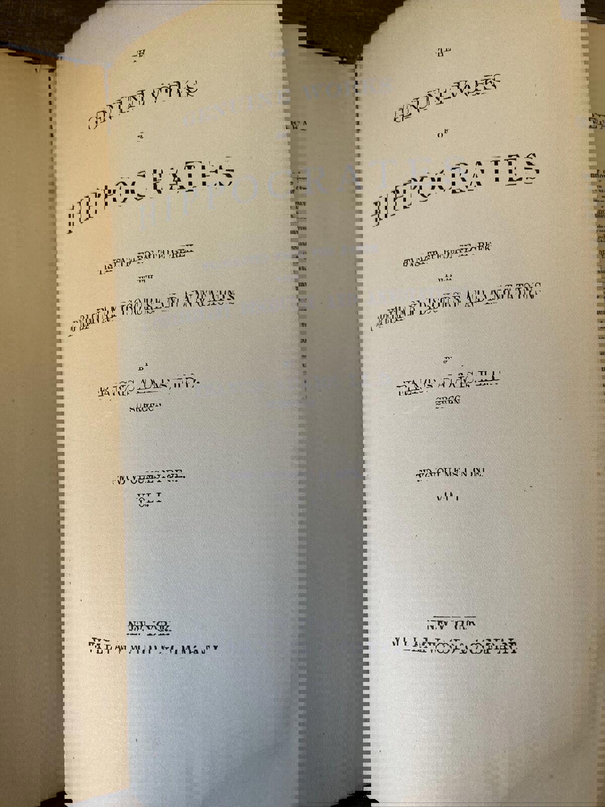 The Genuine Works of Hippocrates, Volume 1 By Adams