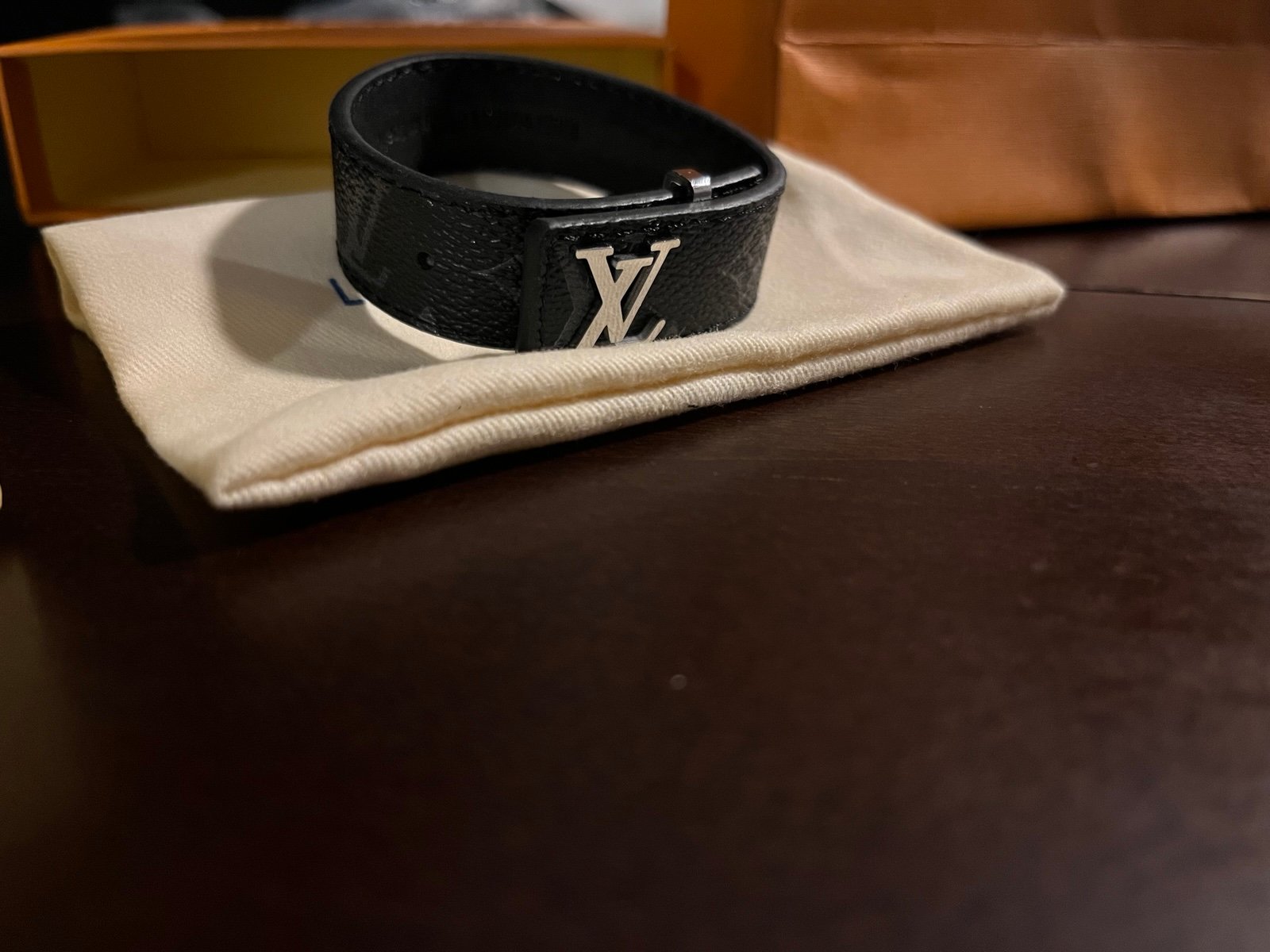Louis Vuitton slim bracelet silver