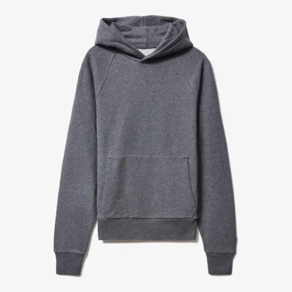 New Men's Everlane The Track Hoodie Dark Heather Gray Size Medium