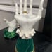 Candle holder and soap holder set