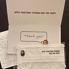 Bape clear abc camo mask and case