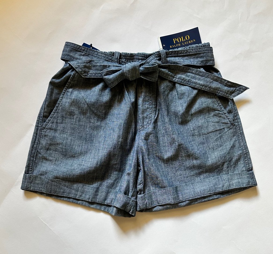 Polo Ralph Lauren Belted Chambray Shorts - Women’s Size XS