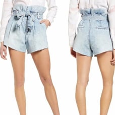 Blank NYC Brand New Paperbag Denim Short
