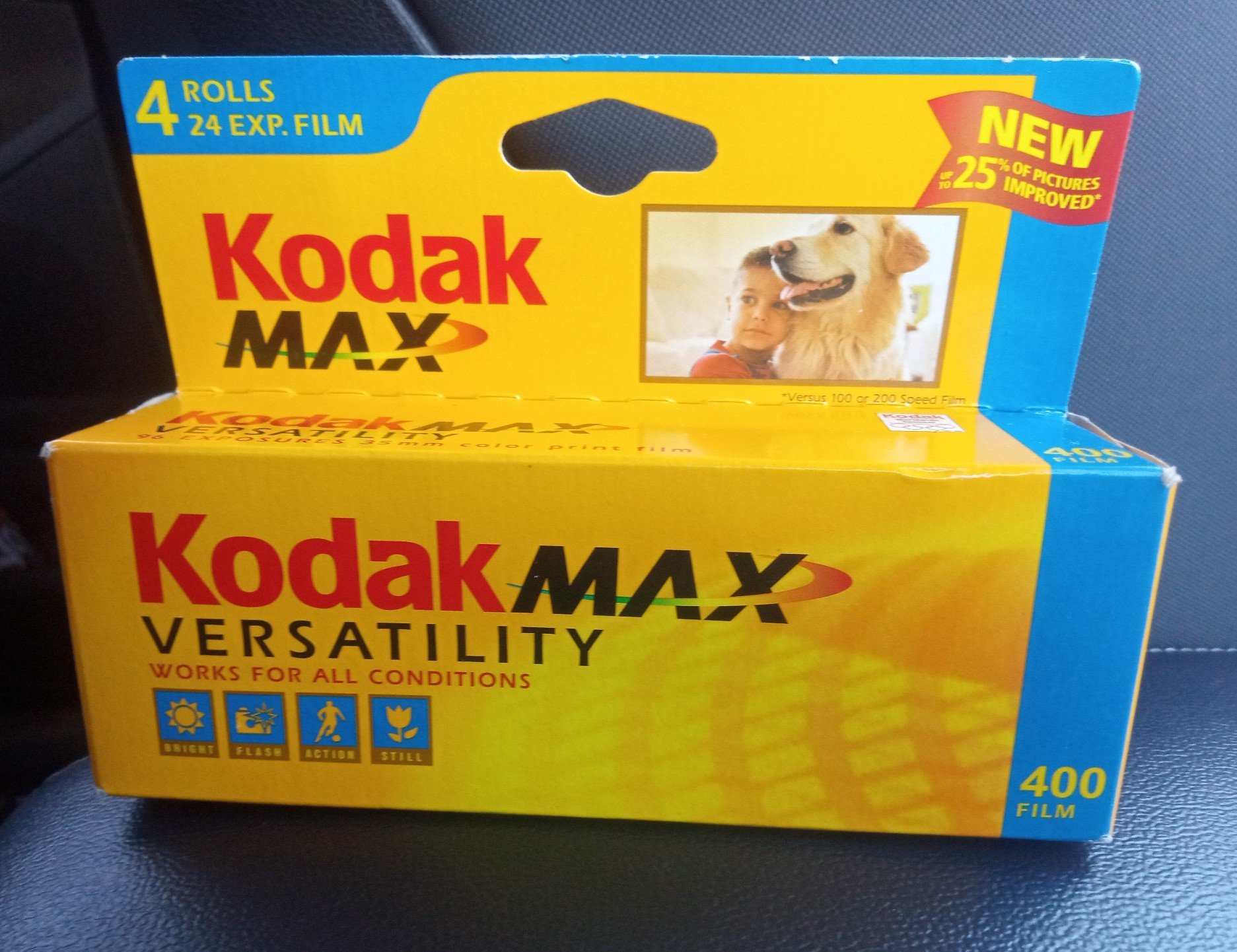 Kodak Max Versatility Vintage Film  NOS *4 Rolls*