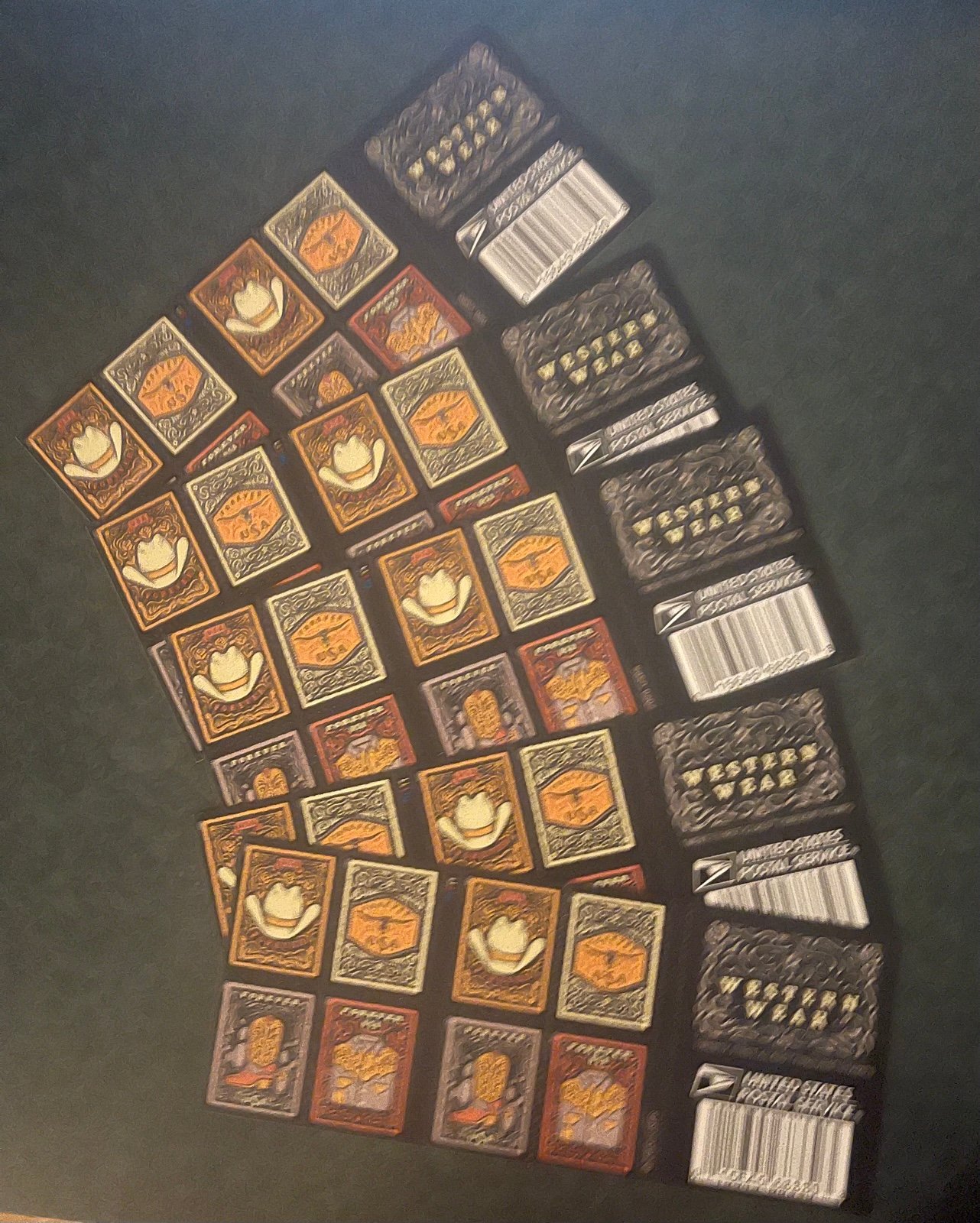 Western wear postage stamps