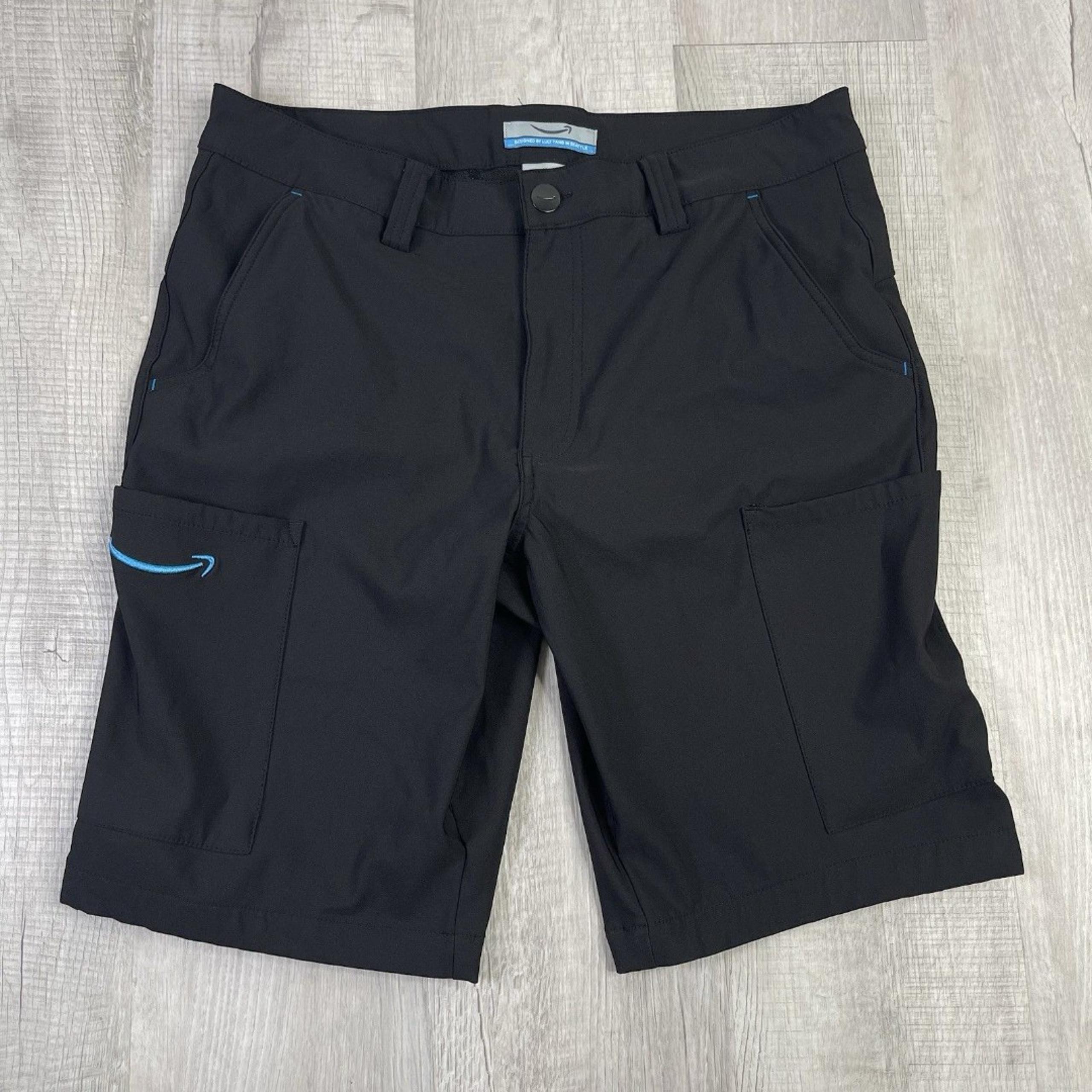 Amazon Shorts Men’s Large 32-34 Black Luly Yang Cargo Pocket Working Driver Q