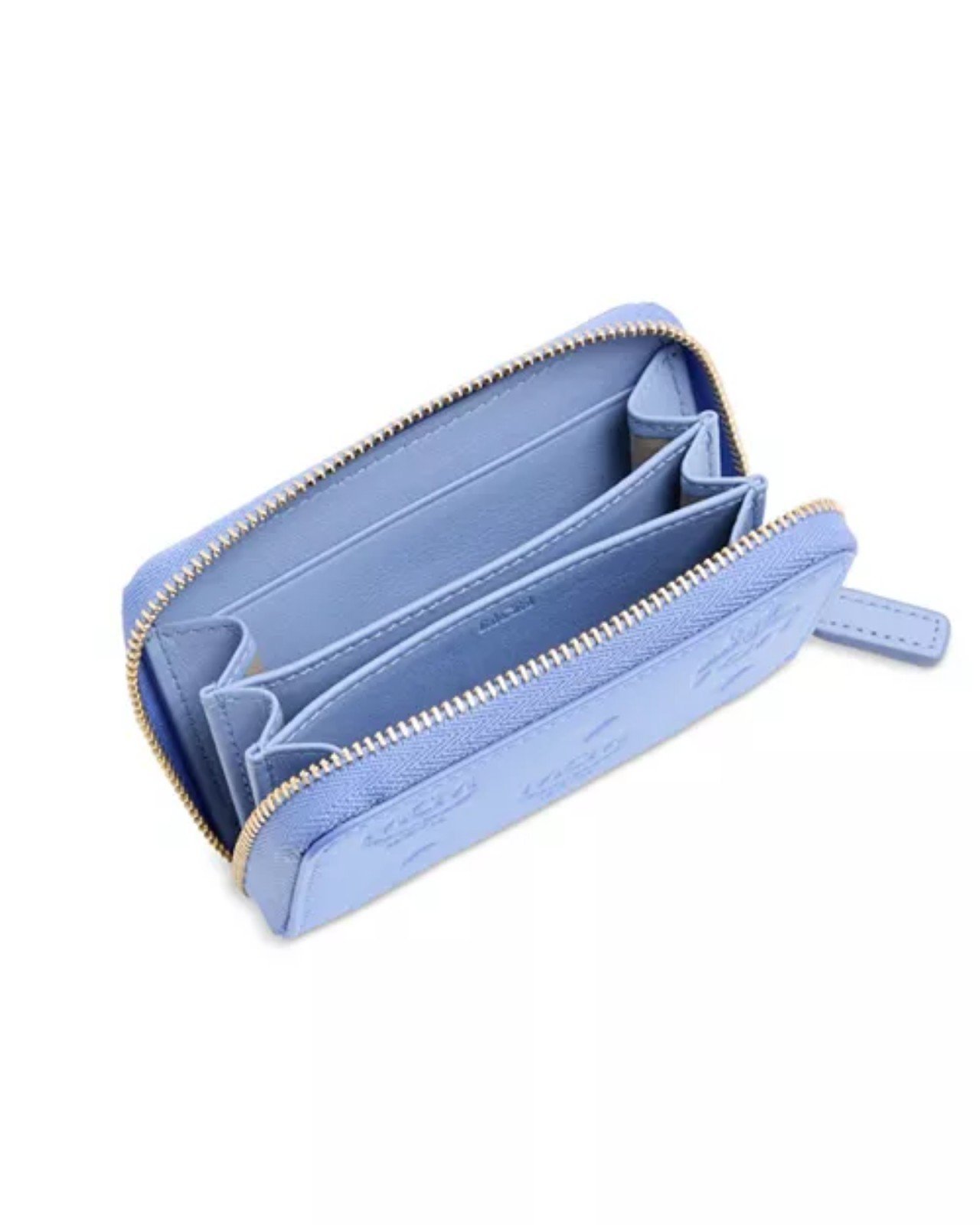 [MCM]★Aren Embossed Monogram Leather Zipper Wallet MCM] Aren Embossed Monogram Leather Zip Around Card Case