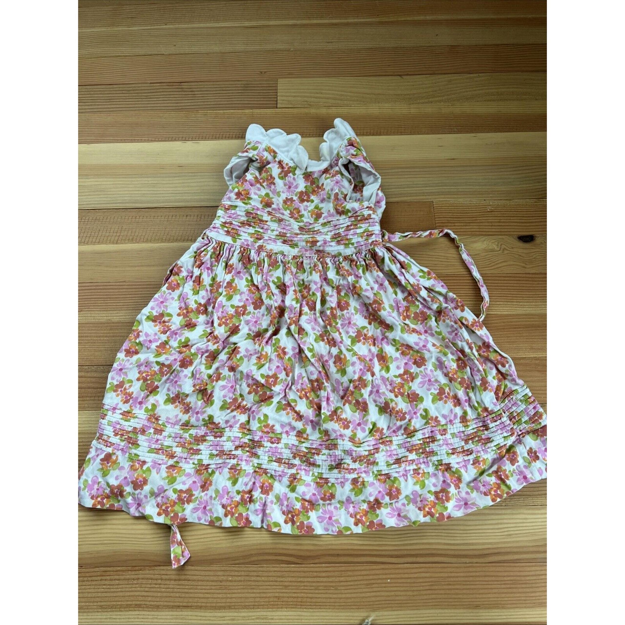 Laura Ashley girl size 4 floral dress with collar