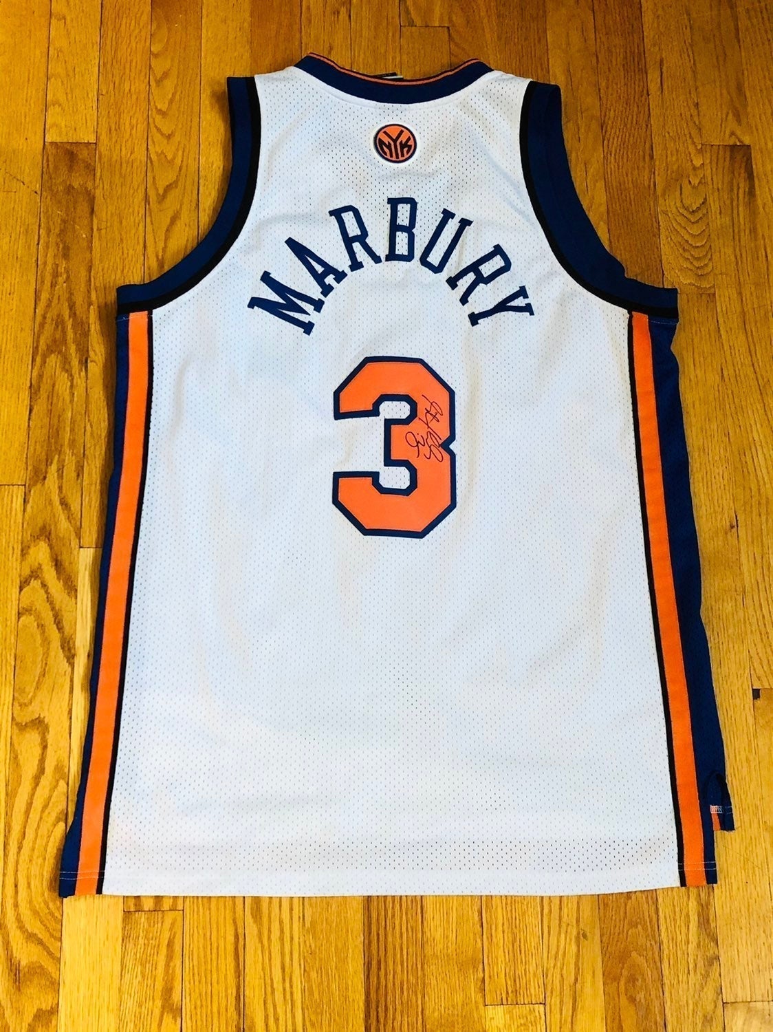 Stephon Marbury SIGNED Stitched jersey Authentic