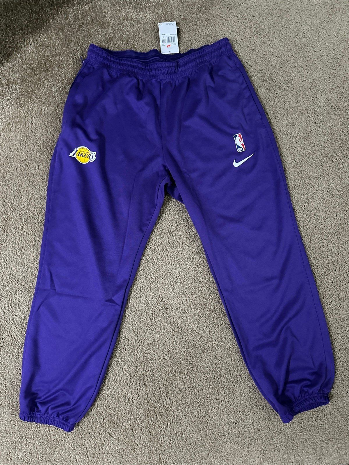 Los Angeles Lakers Spotlight NBA Bottoms LA DN4624 504 Pants Size Medium XXL