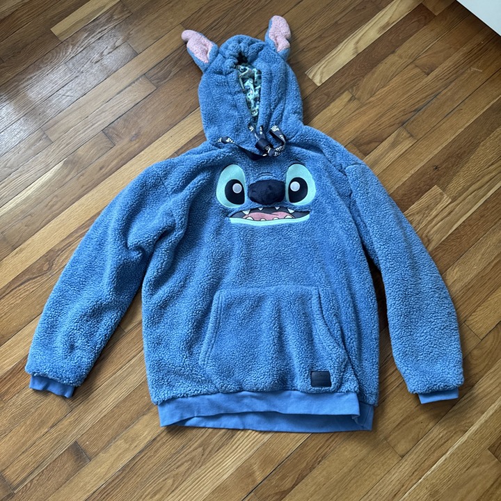 Loungefly Disney Stitch Sherpa Unisex Hoodie Size L