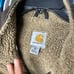 Carhartt Vest Mens XL tall Brown Duck Canvas Sherpa Lined Work Outdoor