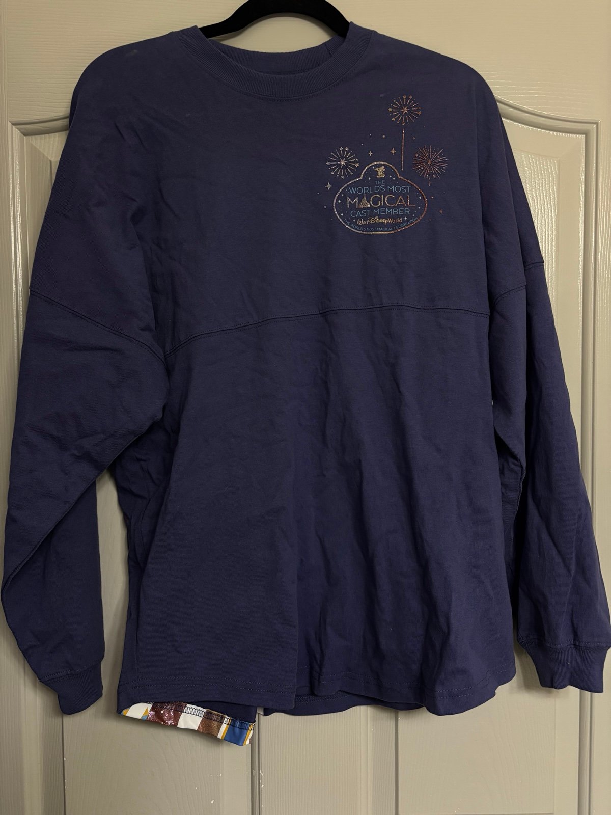 Walt Disney World 50th Anniversary Cast Member Castle Spirit Jersey Sz Small