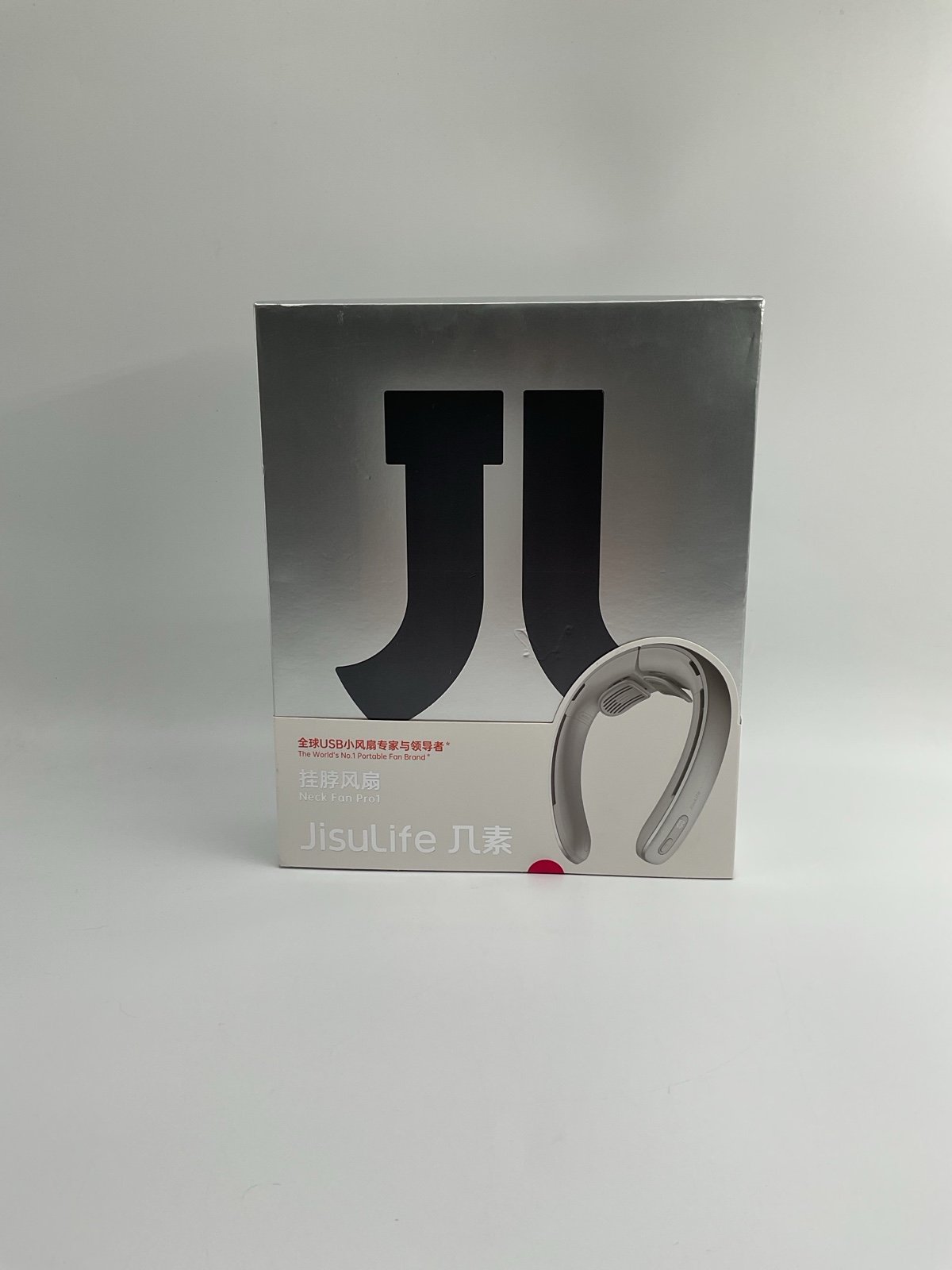 JISULIFE Portable Neck Fan Pro, 100 Speeds Bladeless, Stepless Knob, LED Display