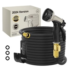 50ft Expandable Garden Hose,Nano Rubber,New Patented, Lightweight,2024 Version(B