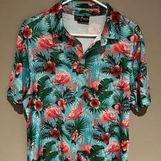 Yatta Golf Men’s Medium Flamingo Golf Polo
