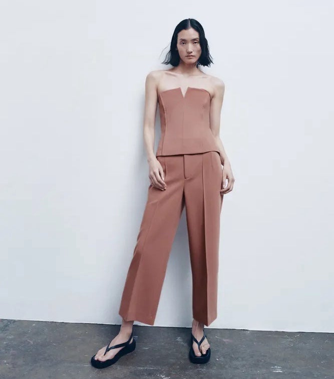 NWT Zara Woman Cullotes Cropped Pants Size XS