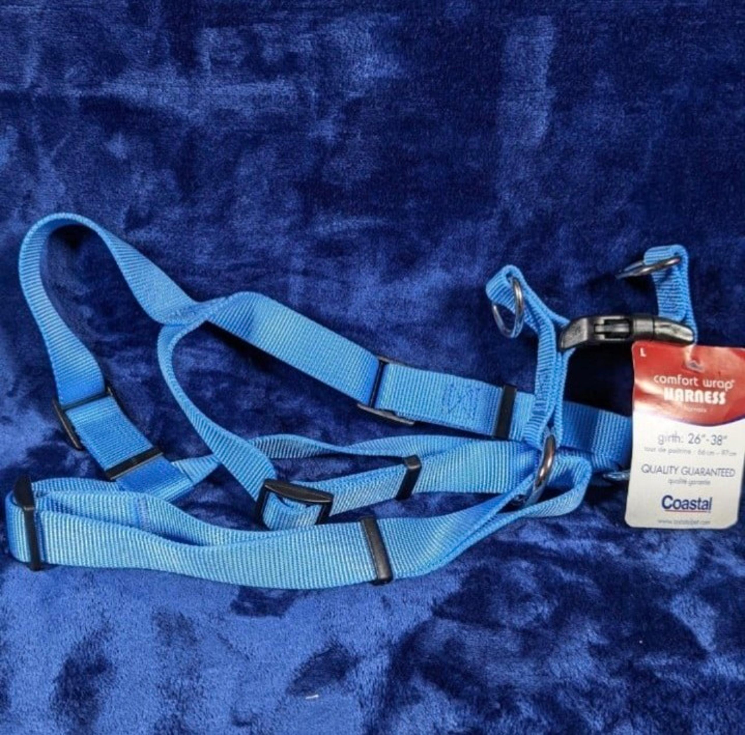 Comfort Wrap Choke Free Harness Blue