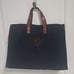 CB Station Navy Blue Canvas & Leather Market Tote - Brown Monogram “MSM