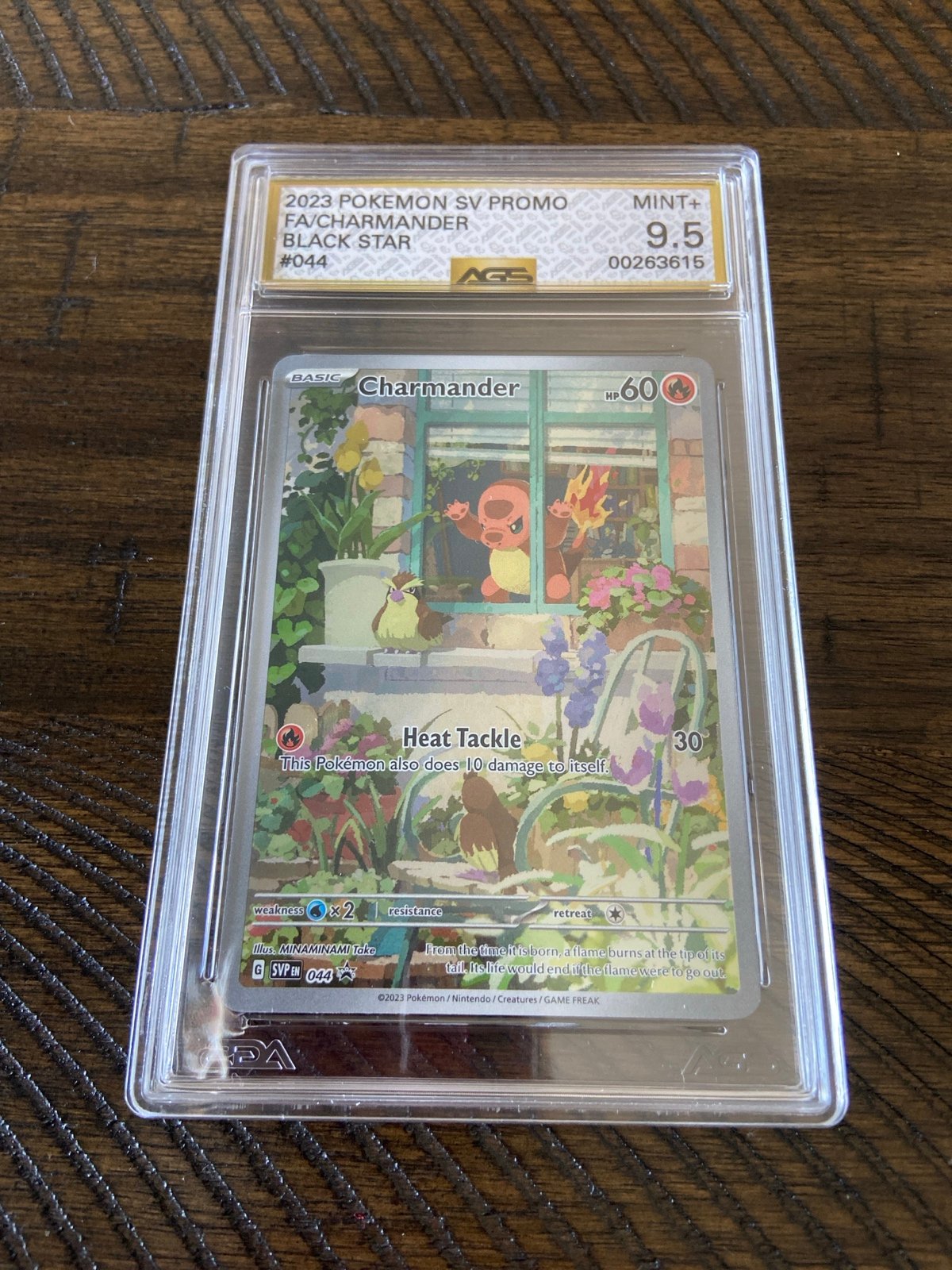 Pokemon Charmander Black Star Promo AGS MINT+ 9.5