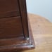 Vintage Carved Wood Oak 5 Drawers Jewelry Box Storage Orientals Water Buffalo