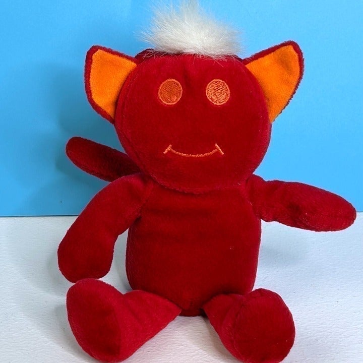 VERY RARE FIND Vintage Lee's Babies Red Monster 9 Plush Stuffed Animal Toy