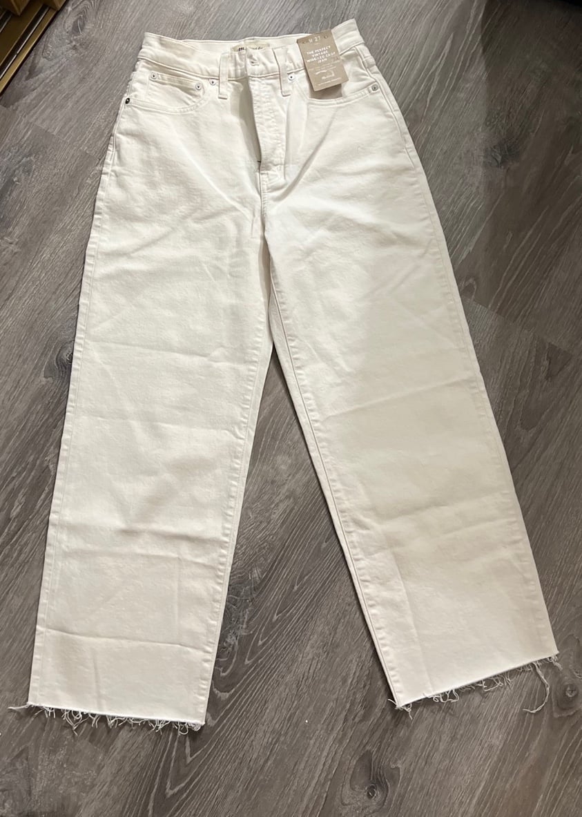 MADEWELL —-The Perfect Vintage Wide-Leg Crop Jean Size 27