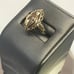 10K YELLOW/GOLD WISHBONE & DIAMOND RING