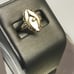 10K YELLOW/GOLD WISHBONE & DIAMOND RING