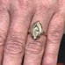 10K YELLOW/GOLD WISHBONE & DIAMOND RING