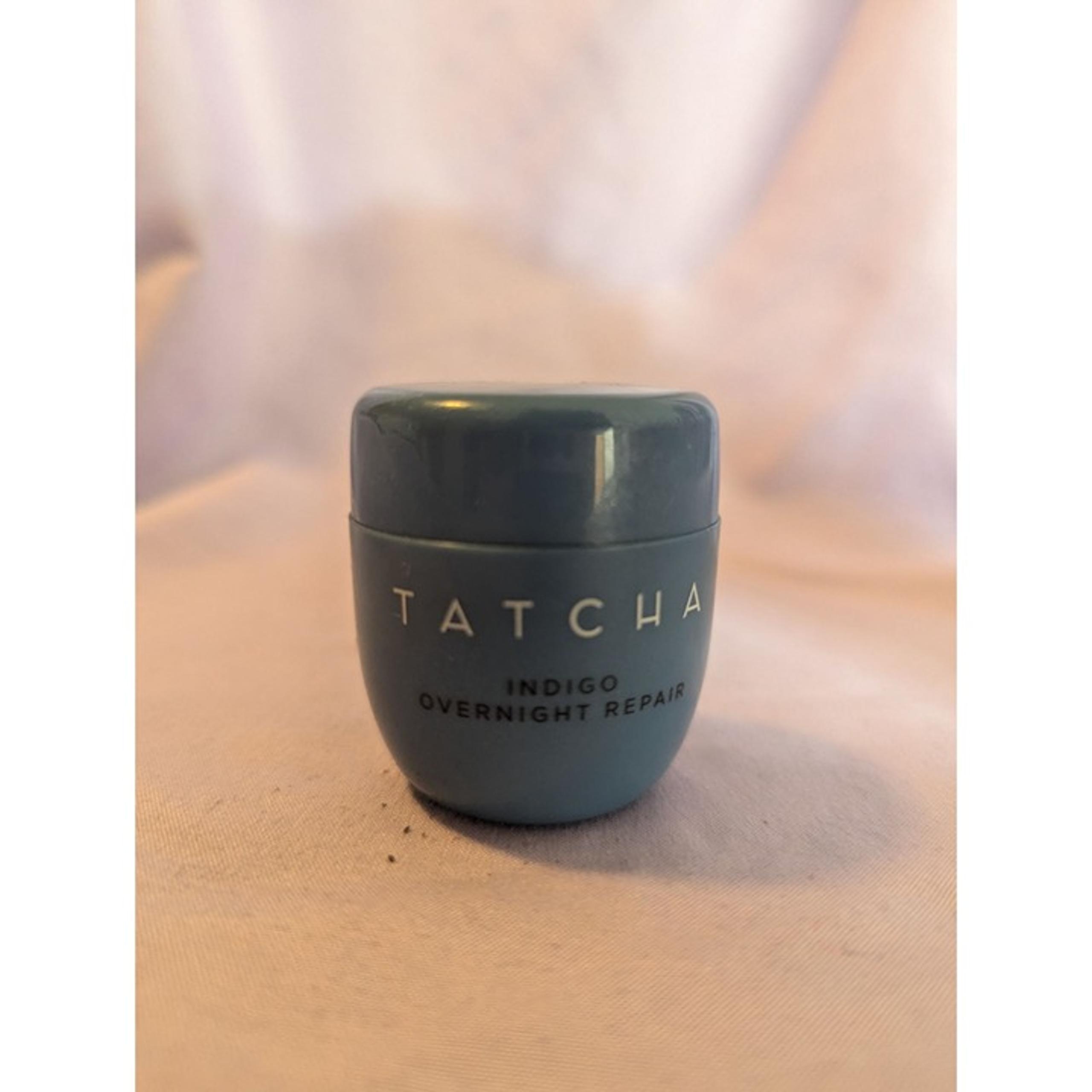Indigo Overnight Repair Travel Size Hydrating Cream .34 oz 65% Full - Tatcha