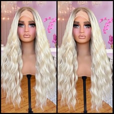 Human Hair Blended Lace front wig