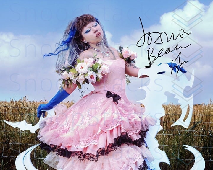 Jazmin Bean Signed 16x20 Glossy Auto RP Photo Poster Makeup Indie Singer 4