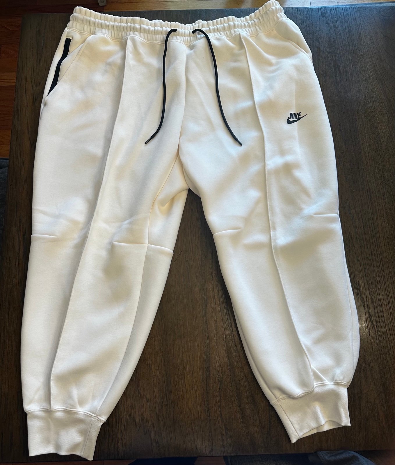 NIKE Tech Fleece Joggers Women's White Ivory Sweatpants SIZE XXL