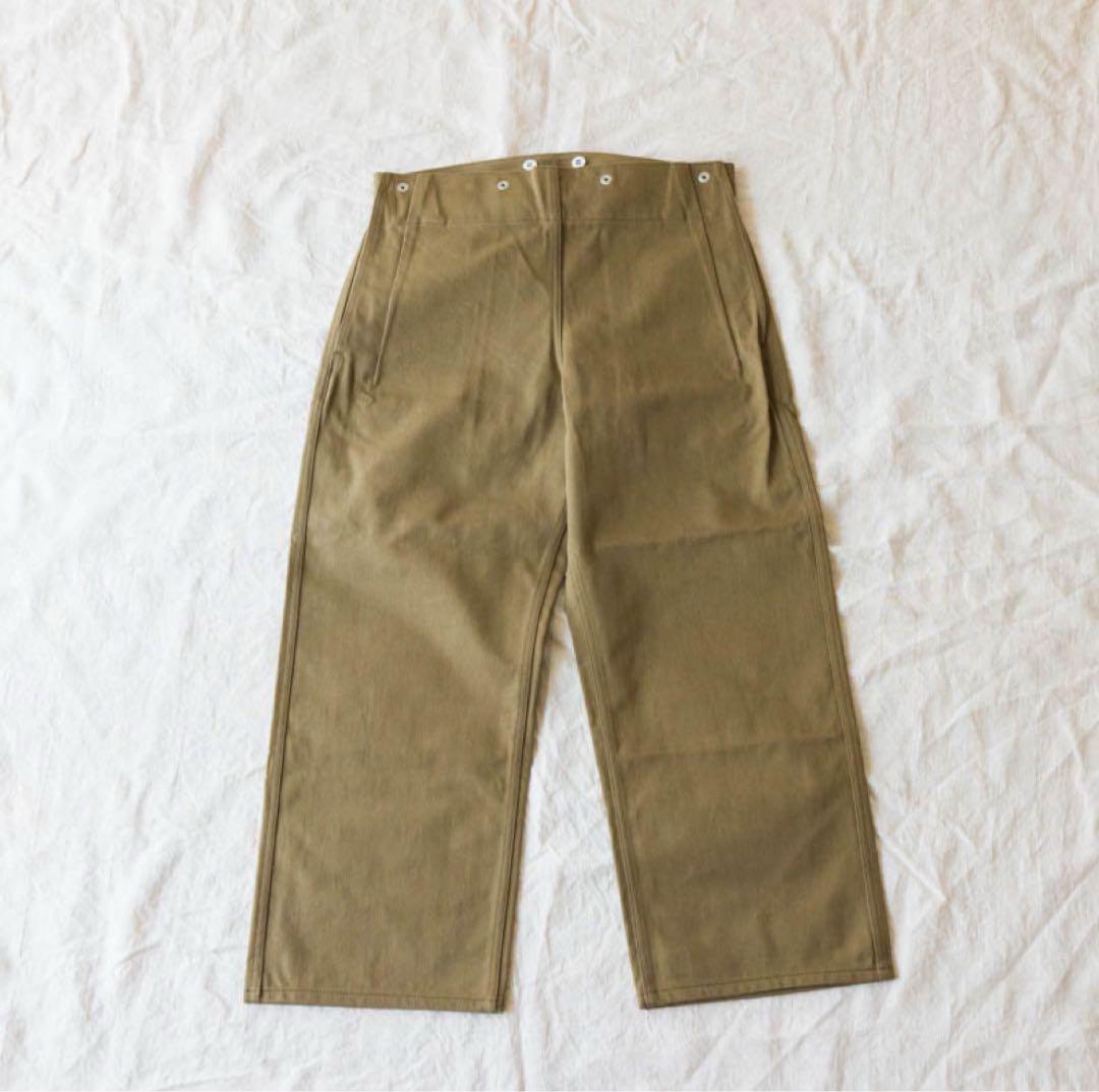 TUKI ツキ snap pants スナップパンツ olive　size00 TUKI (ツキ) 0146 [SNAP PANTS] スナップパンツ (OLIVE) / 年齢