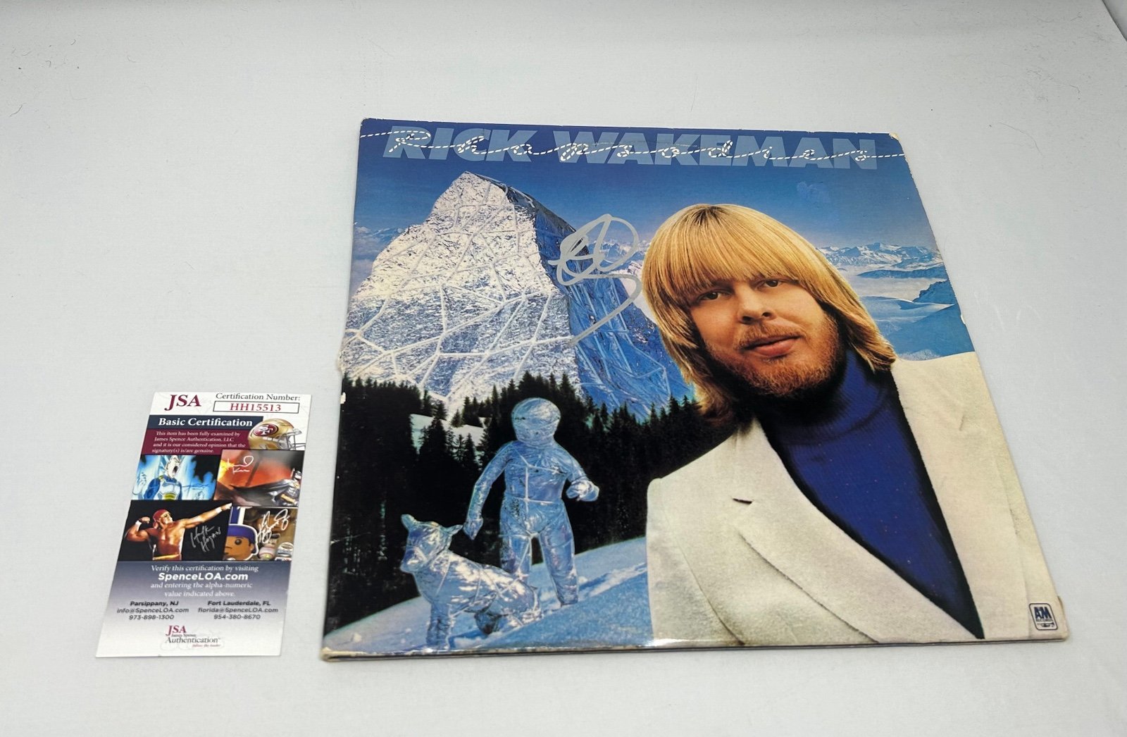 Rick Wakeman signed Rhapsodies Album JSA COA