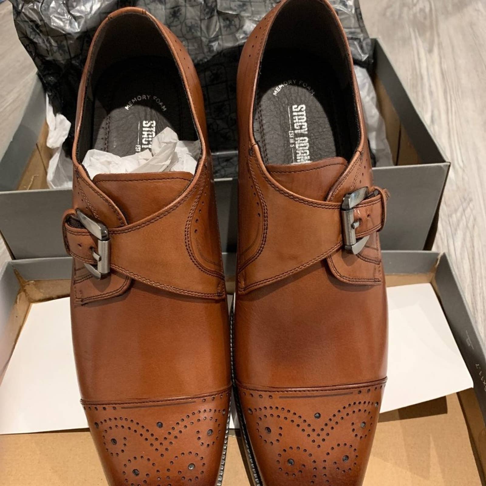 Stacy adams clearance buckle shoes