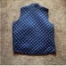 Karen Scott Plus Size Navy Polka Dot Quilted Women’s Vest 2X