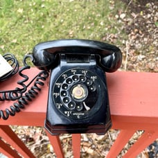 Vintage Black Stromberg Carlson Rotary Dial Desk Telephone 1543 KK