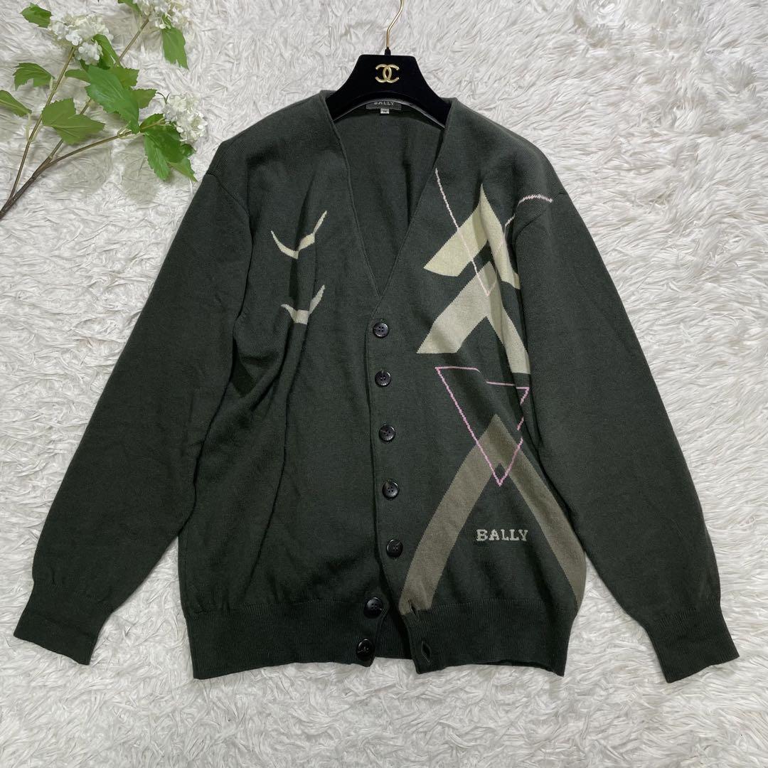 Excellent Condition BALLY Cashmere 100% Cardigan with Large Logo Buttons