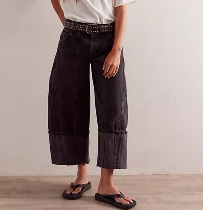Free People Olsen Cuffed Barrel Jeans