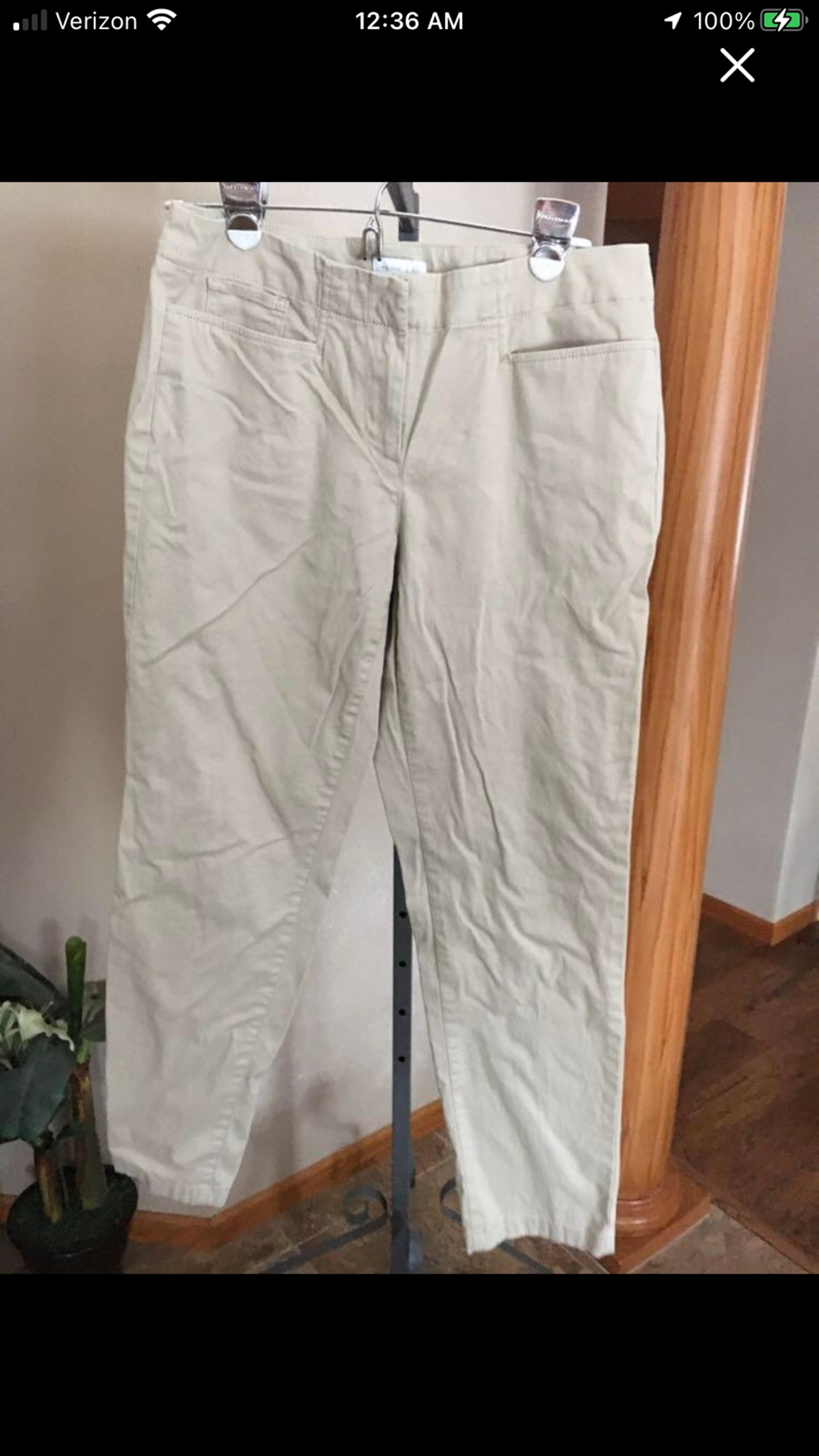 Womens J Jill Khakis Live-In Chino size 4 VGUC