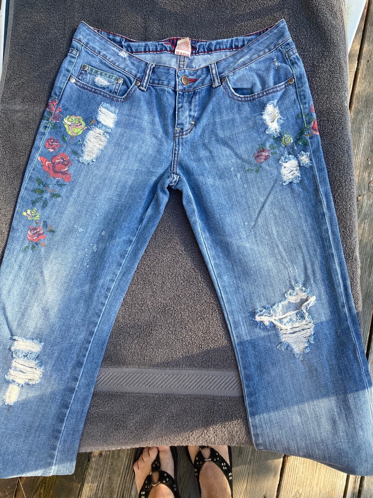 y2k flare jeans