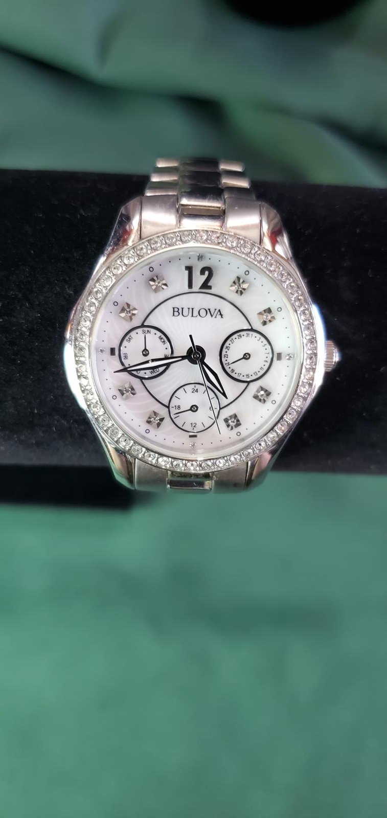 24-Stylish Bulova Women's Watch with Sparkling Accents
