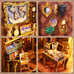 1pc DIY Book Nook Kit, DIY Miniature Dollhouse 3D Wooden Puzzle Bookend For xczx